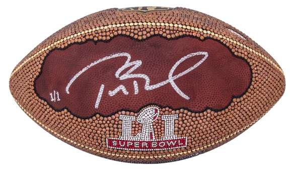 Tom Brady Signed Super Bowl LI Commemorative Football Embellished With Over 12,000 Swarovski Crystals (Tristar & Jeweler LOA)